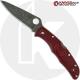 MODIFIED Spyderco Endura 4 - The Ron Burgundy - Acid Wash - Rit Dyed Handle