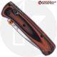 MODIFIED Benchmade Mini Bugout 533 Knife + KP Contoured Black / Orange G10 Scales