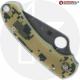 MODIFIED Spyderco Para 3 Knife ACID WASH Blade Camo G10 + AWT Skinny Cut