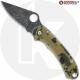 MODIFIED Spyderco Para 3 Knife ACID WASH Blade Camo G10 + AWT Skinny Cut