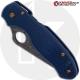 MODIFIED Spyderco Para 3 SPY27 Knife - Acid Stonewash Blade - Heat Color Hardware