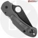 MODIFIED Spyderco Para 3 Maxamet Knife with Acid Stonewash + KP AWT Skinny Cut Titanium Blasted Tumbled Scales + KP All Black Ha