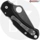 MODIFIED Spyderco Para 3 Knife ACID WASH Blade Black G10 + AWT Skinny Cut