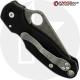 MODIFIED Spyderco Para 3 Knife ACID WASH Blade Black G10