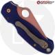 MODIFIED Spyderco Para 3 - S110V - CopperWash - Blue G10