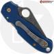 MODIFIED Spyderco Para 3 SPY27 Knife + Acid Stonewash Blade + Heat Colored Hardware & Liners