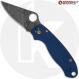 MODIFIED Spyderco Para 3 SPY27 Knife + Acid Stonewash Blade + Heat Colored Hardware & Liners