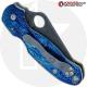 MODIFIED Spyderco Para 3 Knife with Acid Stonewash + KP Titanium Scales MAYHEM FINISH