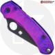 MODIFIED Spyderco Para 3 Black DLC Knife + AWT Agent SKINNY Custom Anodized Scales