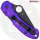 MODIFIED Spyderco Para 3 Black DLC Knife + AWT Agent SKINNY Custom Anodized Scales