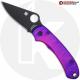 MODIFIED Spyderco Para 3 Black DLC Knife + AWT Agent SKINNY Custom Anodized Scales