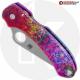 MODIFIED Spyderco Para 3 Knife + AWT Agent SKINNY Custom Anodized Scales