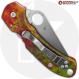 MODIFIED Spyderco Para 3 Knife + AWT Agent SKINNY Custom Anodized Scales