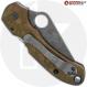 MODIFIED Spyderco Para 3 Knife + Acid Stonewash Blade + AWT Agent SKINNY Custom Anodized Scales + All Black Hardware