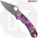MODIFIED Spyderco Para 3 Knife 15V Sprint Run + AWT Aggressive Agent Custom Anodized Scales