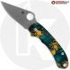 MODIFIED Spyderco Para 3 Knife 15V Sprint Run + AWT Aggressive Agent Custom Anodized Scales (2)