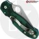 MODIFIED Spyderco Para 3 Knife - Green Digital Camo - Satin Blade - Rit Dyed Handle