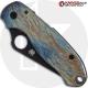 MODIFIED Spyderco Para 3 Knife with Black DLC Blade & Titanium Flytanium scales - MAYHEM FINISH