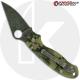 MODIFIED Spyderco Para 3 Knife ACID WASH Blade Camo G10