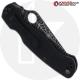 MODIFIED Spyderco Para Military 2 Knife - Black CPM S45VN Blade - Web Blade Engraving