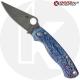 MODIFIED Spyderco Para Military 2 Knife with Acid Stonewash + KP Titanium Scales MAYHEM FINISH