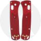 KP Custom G10 Scales for Benchmade Mini Bugout Knife - Red - Contoured