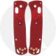 KP Custom G10 Scales for Benchmade Mini Bugout Knife - Red - Contoured