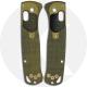 KP Custom G10 Scales for Benchmade Mini Bugout Knife - Black / Chrome Yellow - Contoured - Smooth Surface