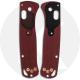 KP Custom G10 Scales for Benchmade Mini Bugout Knife - Black / Red - Contoured - Smooth Surface