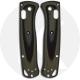 KP Custom G10 Scales for Benchmade Mini Bugout Knife - Black / OD Green - Contoured - Smooth Surface