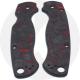 KP Custom Red Shred Carbon Fiber Scales for Spyderco Para Military 2 Knife