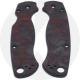 KP Custom Red Shred Carbon Fiber Scales for Spyderco Para Military 2 Knife