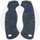 KP Custom Blue Swirl Carbon Fiber Scales for Spyderco Para Military 2 Knife