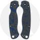 KP Custom Blue Swirl Carbon Fiber Scales for Spyderco Para Military 2 Knife