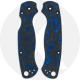 KP Custom Blue Swirl Carbon Fiber Scales for Spyderco Para Military 2 Knife