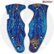 KP Custom Titanium Scales for Spyderco Yojimbo 2 Knife - Mayhem Finish