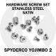 Replacement Screw Set for Spyderco Yojimbo - Stainless Steel - Satin
