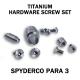 Titanium Replacement Screw Set for Spyderco Para 3 Knife