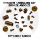 Titanium Replacement Hardware Screw Set for Spyderco Smock Knife
