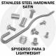 Stainless Replacement Hardware Screw Set for Spyderco Para 3 Lightweight