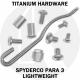 Titanium Replacement Hardware Screw Set for Spyderco Para 3 Lightweight