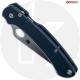 MODIFIED Spyderco Paramiliary 2 Knife - Satin Blade - Exclusive AWT Agent SKINNY Midnight Blue Scales