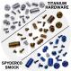 Titanium Replacement Hardware Screw Set for Spyderco Smock Knife