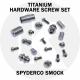 Titanium Replacement Hardware Screw Set for Spyderco Smock Knife