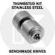 KP Custom Thumbstud for Benchmade Knife - Stainless Steel