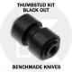 KP Custom Thumbstud for Benchmade Knife - Black Stainless Steel