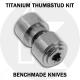 KP Custom Titanium Thumbstud for Benchmade Knife