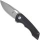 Kizer Microlith Ki2533A2 - Nick Swan - Bead Blast Drop Point - Carbon Fiber - Liner Lock - Flipper Folder