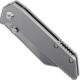 Kizer Fire Ant Ki2535A1 - Dirk Pinkerton - Stonewash Reverse Tanto - Matte Titanium - Frame Lock Folder