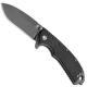 Kizer Ki4448 Assist Flipper Folder with S35VN Blade and Black G10 Handle with Glassbreaker, Ki-4448